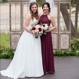 wine dress davids bridal